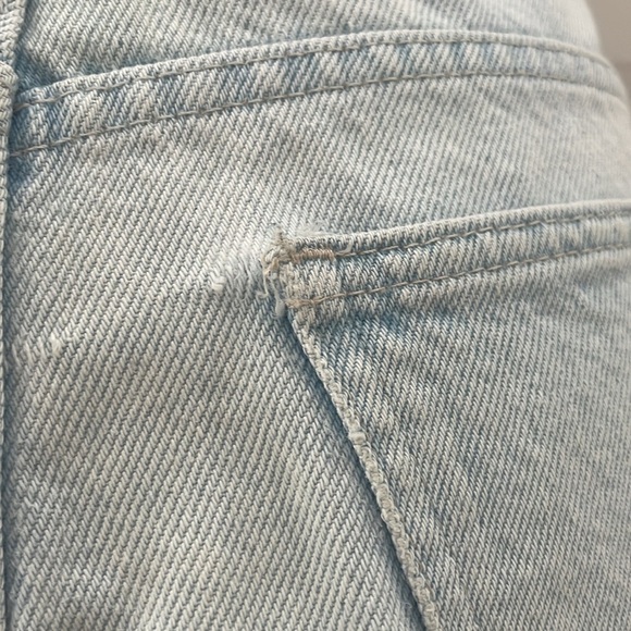 Faded Glory Light Wash Indigo Denim Shorts. High Waisted. Y2K - Picture 6 of 7